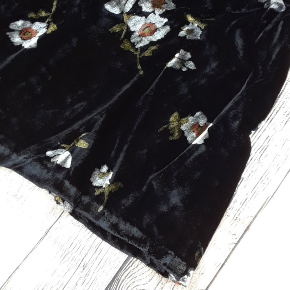 Free People Be My Baby Velvet Skater Mini Dress - Picture 8 of 12